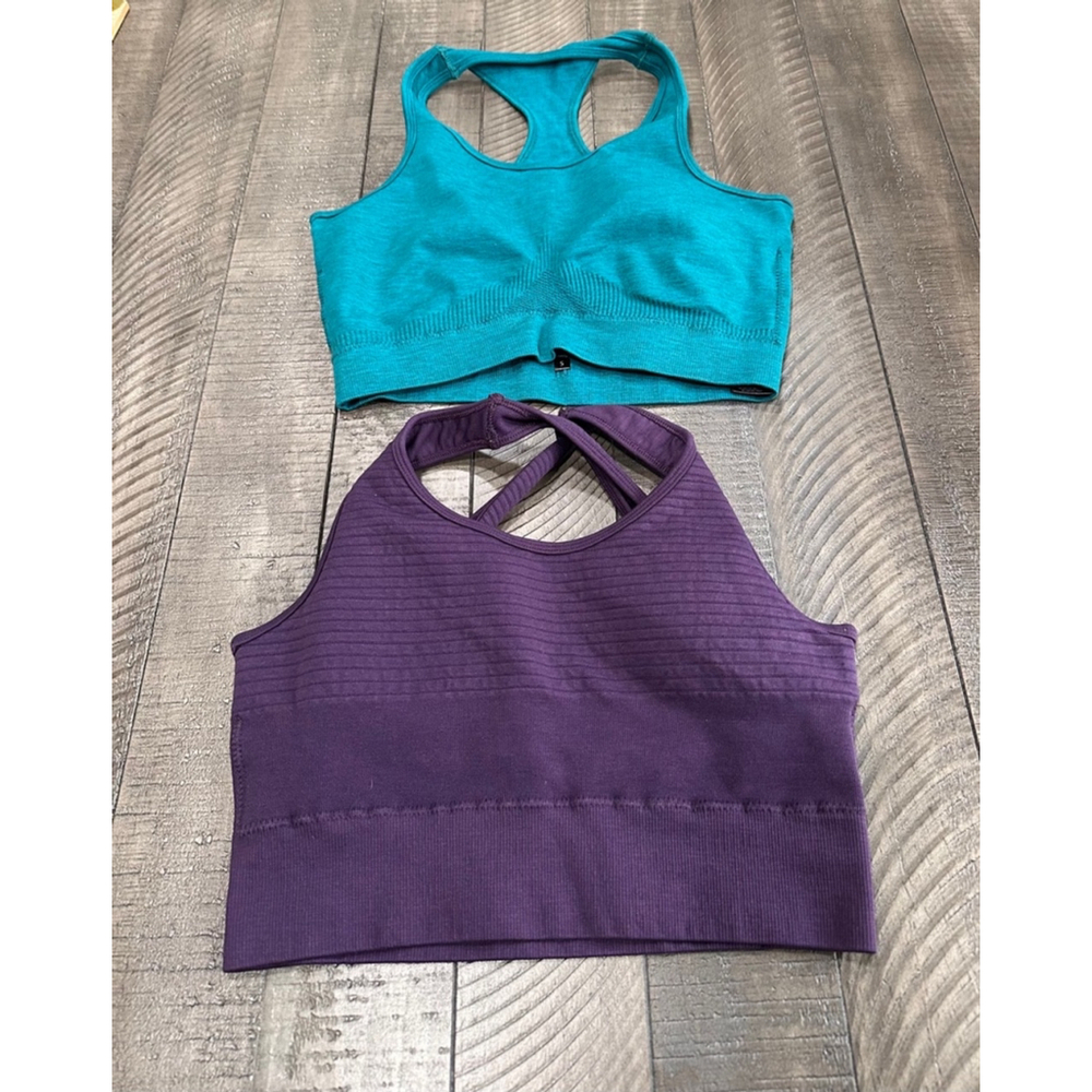 Alphalete Teal and deep purple
 Sports Bras small